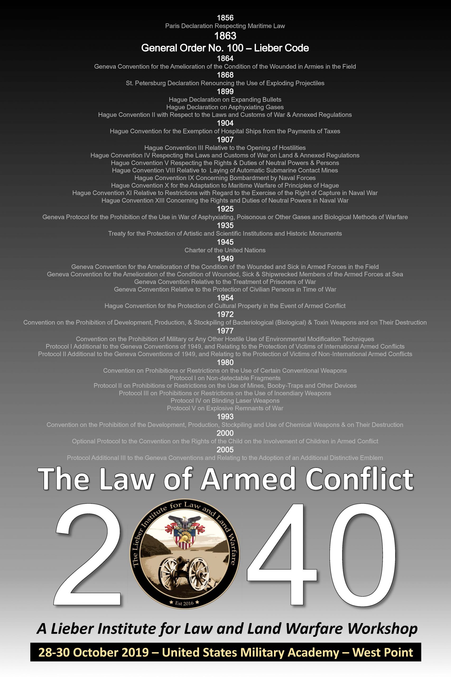 Law of Armed Conflict (LOAC) 2040 Workshop - Lieber Institute West Point