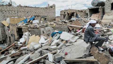 Sana’a, Yemen 2015. Damages caused by the fighting. IHL Principles. Thomas Glass - ICRC