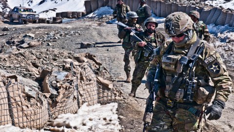 Self-Defense. Checkpoint in Daab Pass in Shinkai district, Afghanistan Feb. 25. US Army