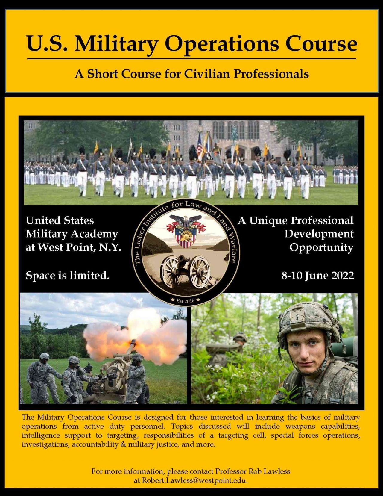 4th Military Operations Course - Lieber Institute West Point