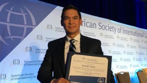 Alcala Receives ASIL Baxter Prize